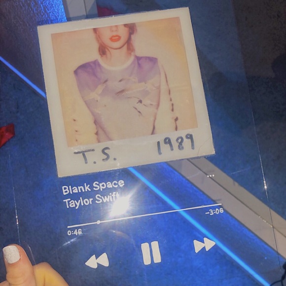 Clear glass album cover